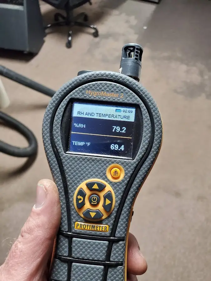 Moisture meter humidity assessment for Fire & Smoke Damage Restoration in Ecorse